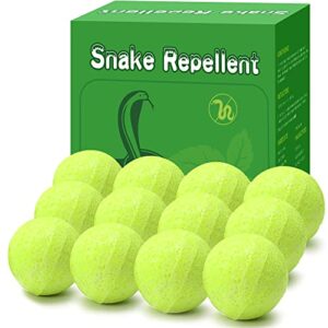 12 pack natural snake repellent powerful snake away repellent balls for yard lawn garden, outdoors snake repelling,pest insect control indoor