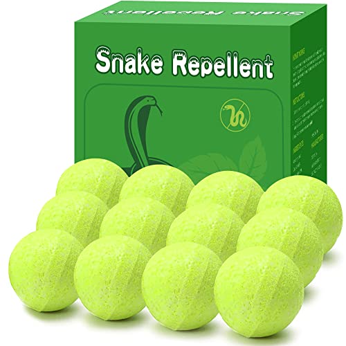 12 Pack Natural Snake Repellent Powerful Snake Away Repellent Balls for Yard Lawn Garden, Outdoors Snake Repelling,Pest Insect Control Indoor