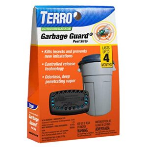 terro t800 garbage guard trash can insect killer – kills flies, maggots, roaches, beetles, and other insects