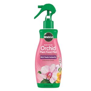 miracle-gro ready-to-use orchid plant food mist, 8 oz., orchid food feeds plants instantly, 1 pack