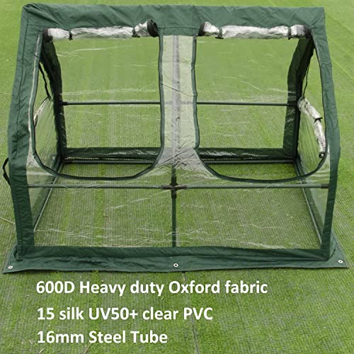 Portable Greenhouse for Garden Bed ,Easy Set-Up Gardening Flower House & Plant Sunshine Room with PVC Cover for Protecting Plant from Cold Frost & Birds & Insects