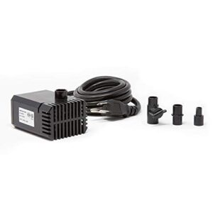 Beckett Corporation 7202610 160 GPH Submersible Auto-Shutoff Small Pump for Indoor/Outdoor Ponds, Fountains, Water Gardens, 4.1' Max Height, Black