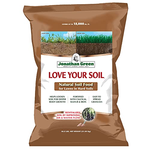 Jonathan Green (12191) Love Your Soil, Soil Food for Lawns in Hard Soils - Soil Amendment for Grass & Vegetable Gardens (15,000 Sq. Ft.)