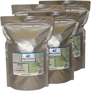 calcium sulfate dihydrate – gypsum – caso4*2h2o – 20 pounds