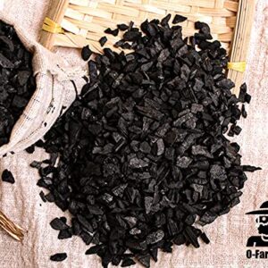 O-FarFarm Horticultural Charcoal for Potted Plants 1 QT, Hardwood Charcoal for Potting Soil Amendment, Orchids, Terrariums, and Gardening