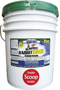 nature’s mace rabbit repellent 30lb granular/treats 19,000 sq. ft. / rabbit repellent and deterrent/keep rabbits out of your lawn and garden/safe to use around children & plants