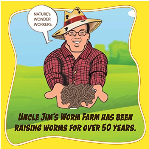 Uncle Jim's Worm Farm European Nightcrawlers Composting and Fishing Worms 1 Lb Pack