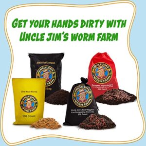 Uncle Jim's Worm Farm European Nightcrawlers Composting and Fishing Worms 1 Lb Pack