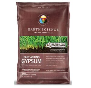 encap 1188280x earth science fast acting gypsum (25 lb.) lawn food