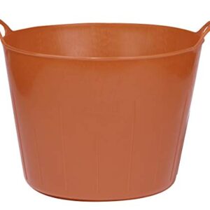 Poly/Rubber FlexTub Bucket (Red) - Little Giant - Ultra Durable & Versatile Plastic Synthetic Farm Tub (11 Gallons) (Item No. FT11RED)