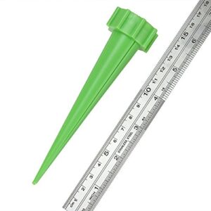 JTW- Lot of 12 Pcs Get Straight to The Root - Automatic Garden Cone Watering Spike Plant Flower Waterers Bottle Irrigation Plastic (L13 cm,dai 3cm) Green Blue Color