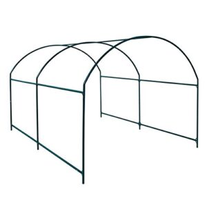 strong camel greenhouse replacement frame for outdoor larger hot garden house, support arch frame climbing plants/flowers/vegetables (10′ x7’x6′, frame)