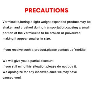 YeeSite 5 Quart Organic Vermiculite Granules for Plants and Gardening Suit for Root Cuttings, Seed Germination, Arranging Flowers