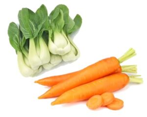 bundle vegetable seeds for planting: baby bok choy seeds + carrot seeds