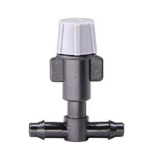 sjydq 25pcs single hole micro drip sprayer with 4/7mm pipe barbed tee connectors garden misting atomizing irrigation system