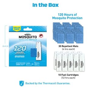 Thermacell Mosquito Repellent Refills & Cambridge Mosquito Repellent Patio Shield Lantern; 15-Foot Zone of Protection Effectively Repels Mosquitoes; Black, 4.7 x 5 x 7.1 Inch