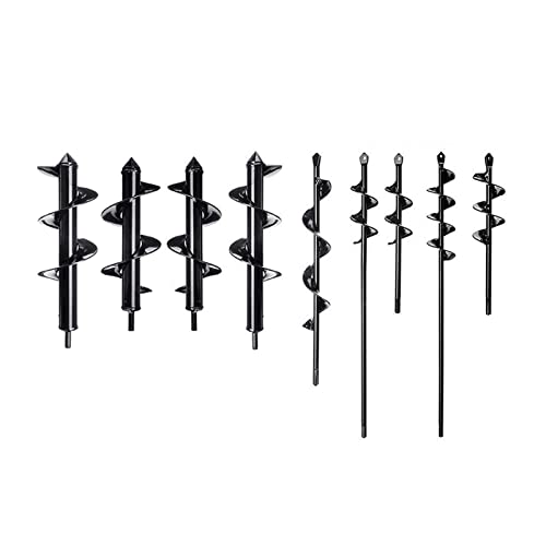 XXYFFS 9 Sizes Garden Power Tools-Ground Drill Spiral Drill Bit Auger Seed Plant Flower Planting Hole Digger Tool