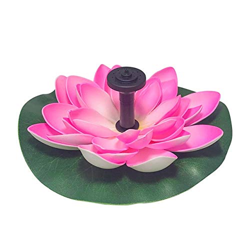 n/a Solar Lotus Fountain Lotus Flower Fountain Fountain Water Pump Courtyard Landscape Colors Garden Fountain Pond Solar (Color : B)