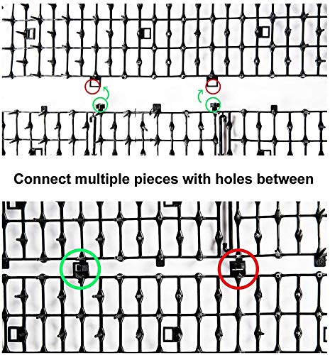 OCEANPAX Scat Cat Mat with Spikes Prickle Strips Digging Stopper Pest Repellent Spike Deterrent Mat, 78 x11 inch and 8.47 X 6.3inch(12Pack)