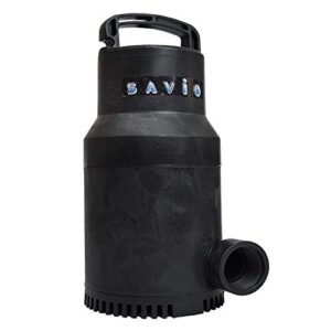 savio water master clear 1200 gph submersible pond pump