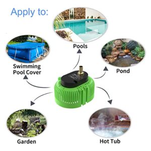 Above Ground Pool Cover Pump, 800GPH Submersible Water Pump for Pool Draining, Small Sump Pump Swimming Water Removal Dry Burning Protection with 25ft Power Cord