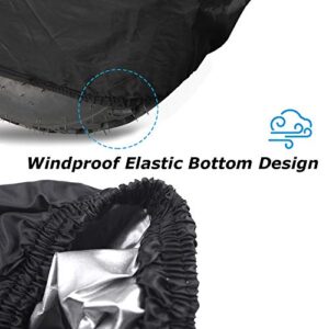 Mayhour Riding Lawn Mower Cover Waterproof Heavy Duty Outdoor Tractor Cover Universal Fit Durable All Season Weather UV Dust Snow Resistant Windproof for Garden Yard Tractor