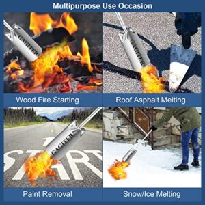 Propane Torch Weed Burner Kit, Blow Torch High Output 1,000,000 BTU, Heavy Duty Flamethrower with 10FT Hose Hose and Handwheel for Flame Weeding,Roof Asphalt,Ice Snow,Road Marking,Charcoal