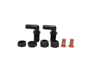 valley industries polypropylene elbow nozzle body kit – 11/16″ mps x 3/8″ hb, 2 pack