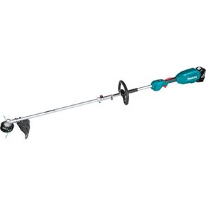 Makita XUX02SM1X4 18V LXT Lithium-Ion Brushless Cordless Couple Shaft Power Head Kit With 13" String Trimmer & 10" Pole Saw Attachments (4.0Ah)