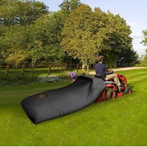 HOLYRY Lawn Tractor Grass Catcher Bag Leaf Collector Leaf Bagger for Riding Lawn Mower 6.6×4.3 ft Wear-Resistant Large Capacity Leaf Bags for Fast Garden Lawn Leaf Cleaning (Black,one)