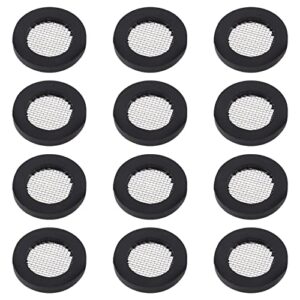 50pcs stainless steel filter garden hose washer seal o ring gasket water faucet rubber washer with 40 mesh for 1/2 inch garden hose water faucet shower head