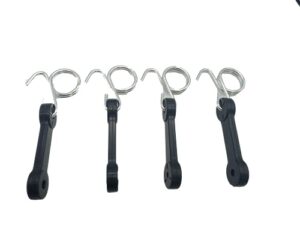 shiosheng 4pcs 532160793 160793 bagger latch grass chute with hook bagger latch straps for husqvarna/poulan/roper/sears/craftsman/weed eater/ayp