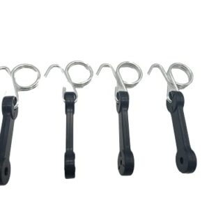 shiosheng 4pcs 532160793 160793 Bagger Latch Grass Chute with Hook Bagger Latch Straps for Husqvarna/Poulan/Roper/Sears/Craftsman/Weed Eater/AYP