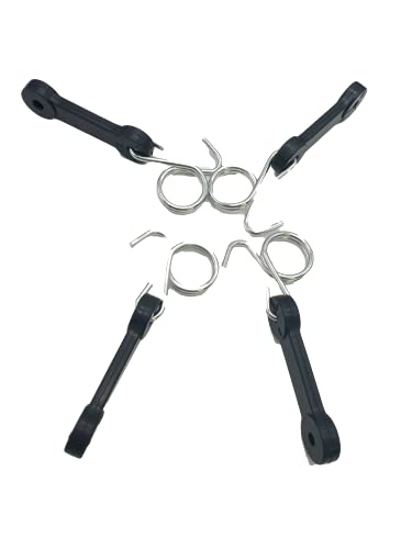 shiosheng 4pcs 532160793 160793 Bagger Latch Grass Chute with Hook Bagger Latch Straps for Husqvarna/Poulan/Roper/Sears/Craftsman/Weed Eater/AYP