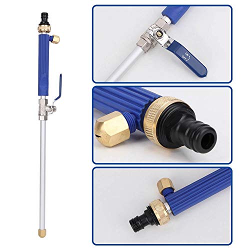 High Pressure Washer Gun, Aluminum Alloy High Pressure Water Gun Powerful Cleaner Washer Spray Nozzle Cleaning Tool for Washing car Window Bathroom and Garden Plants