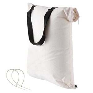haiouus universal leaf vacuum blower bag bottom debris dump bag, compatible with leaf blowers and ultra blower rake