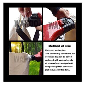 Haiouus Universal Leaf Vacuum Blower Bag Bottom Debris Dump Bag, Compatible with Leaf Blowers and Ultra Blower Rake