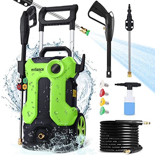 𝐄𝐥𝐞𝐜𝐭𝐫𝐢𝐜 𝐏𝐫𝐞𝐬𝐬𝐮𝐫𝐞 𝐖𝐚𝐬𝐡𝐞𝐫, 2000W High Power Washer, 2.11GPM Professional Electric Pressure Cleaner Machine with 4 Nozzles Foam Cannon,Best for Homes, Patios, Garden (Style 2)