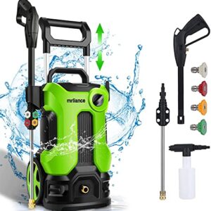 𝐄𝐥𝐞𝐜𝐭𝐫𝐢𝐜 𝐏𝐫𝐞𝐬𝐬𝐮𝐫𝐞 𝐖𝐚𝐬𝐡𝐞𝐫, 2000W High Power Washer, 2.11GPM Professional Electric Pressure Cleaner Machine with 4 Nozzles Foam Cannon,Best for Homes, Patios, Garden (Style 2)