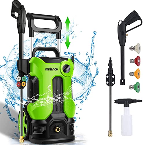 𝐄𝐥𝐞𝐜𝐭𝐫𝐢𝐜 𝐏𝐫𝐞𝐬𝐬𝐮𝐫𝐞 𝐖𝐚𝐬𝐡𝐞𝐫, 2000W High Power Washer, 2.11GPM Professional Electric Pressure Cleaner Machine with 4 Nozzles Foam Cannon,Best for Homes, Patios, Garden (Style 2)