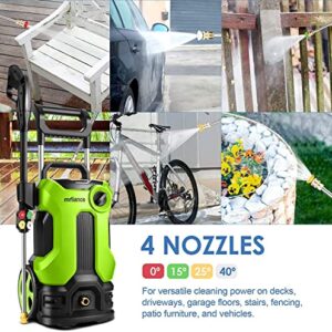 𝐄𝐥𝐞𝐜𝐭𝐫𝐢𝐜 𝐏𝐫𝐞𝐬𝐬𝐮𝐫𝐞 𝐖𝐚𝐬𝐡𝐞𝐫, 2000W High Power Washer, 2.11GPM Professional Electric Pressure Cleaner Machine with 4 Nozzles Foam Cannon,Best for Homes, Patios, Garden (Style 2)