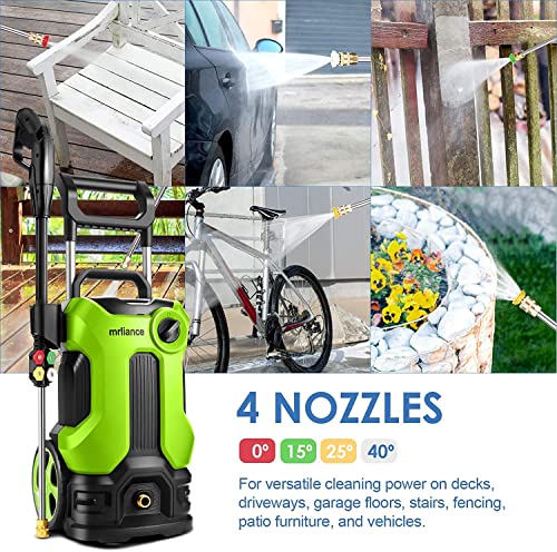 𝐄𝐥𝐞𝐜𝐭𝐫𝐢𝐜 𝐏𝐫𝐞𝐬𝐬𝐮𝐫𝐞 𝐖𝐚𝐬𝐡𝐞𝐫, 2000W High Power Washer, 2.11GPM Professional Electric Pressure Cleaner Machine with 4 Nozzles Foam Cannon,Best for Homes, Patios, Garden (Style 2)