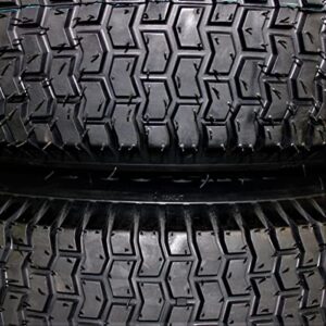 (Set of 2) 20x8.00-8 Tires & Wheels 4 Ply for Lawn & Garden Mower Turf Tires w/Keyed Hub Wheel (Compatible with Husqvarna)