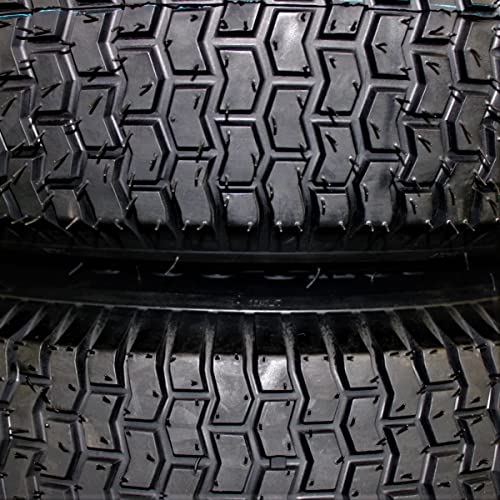 (Set of 2) 20x8.00-8 Tires & Wheels 4 Ply for Lawn & Garden Mower Turf Tires w/Keyed Hub Wheel (Compatible with Husqvarna)