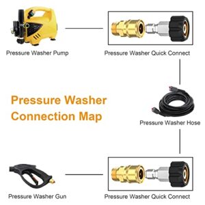 Twinkle Star Pressure Washer Adapter Set Quick Connect Kit, TWIS291