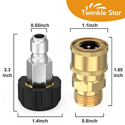 Twinkle Star Pressure Washer Adapter Set Quick Connect Kit, TWIS291