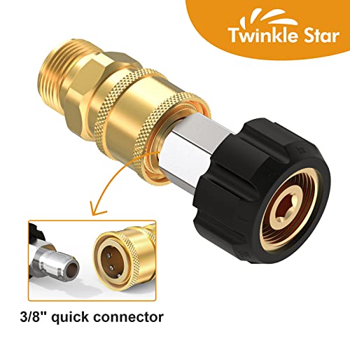 Twinkle Star Pressure Washer Adapter Set Quick Connect Kit, TWIS291