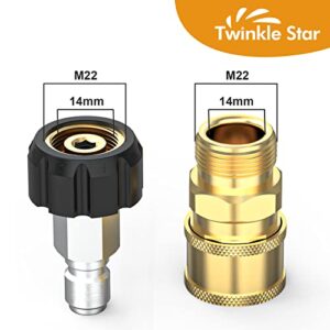 Twinkle Star Pressure Washer Adapter Set Quick Connect Kit, TWIS291