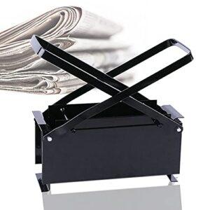newspaper clumping press, brick briquette machine paper log fire free eco recycle newspaper fuel block for heating fire stove tool for indoor outdoor home garden
