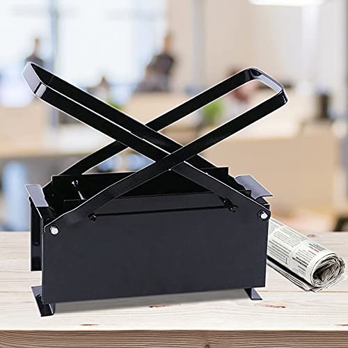 Newspaper Clumping Press, Brick Briquette Machine Paper Log Fire Free Eco Recycle Newspaper Fuel Block for Heating Fire Stove Tool for Indoor Outdoor Home Garden